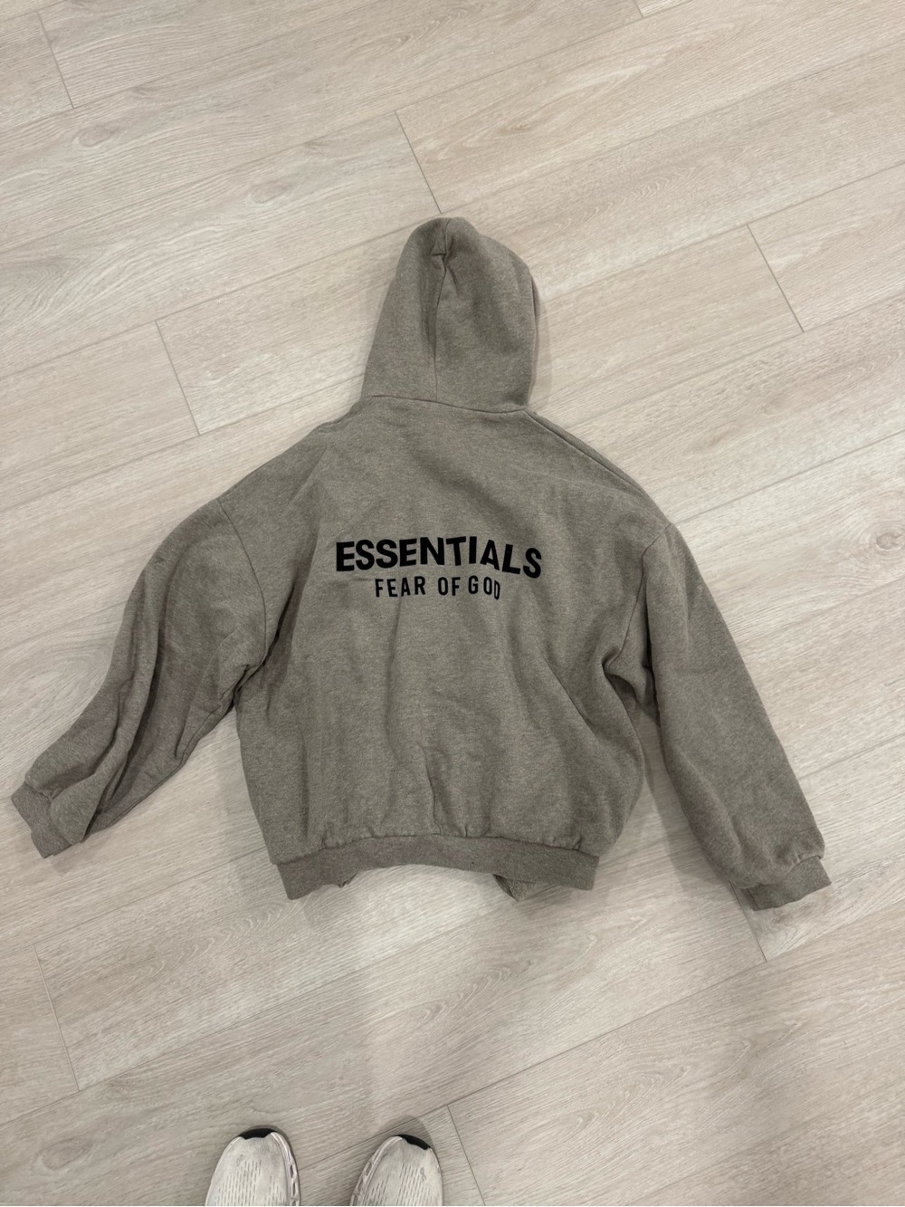 Fear of God ESSENTIALS Crewneck Hoodie in Taupe